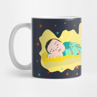 What could be more beautiful than seeing a child smiling while sleeping? Mug